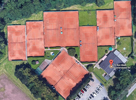 Die Tennisanlage vom TCRW Durmersheim